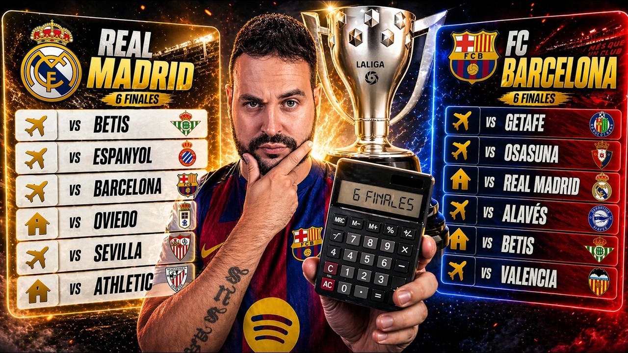 🚨¡El CALENDARIO de BARÇA y MADRID en LA LIGA! ¿QUIÉN lo TIENE MÁS DIFÍCIL? CALCULADORA