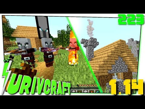 Surivcraft Ep.223 - Attacco dei PILLAGER e Casa Fornace