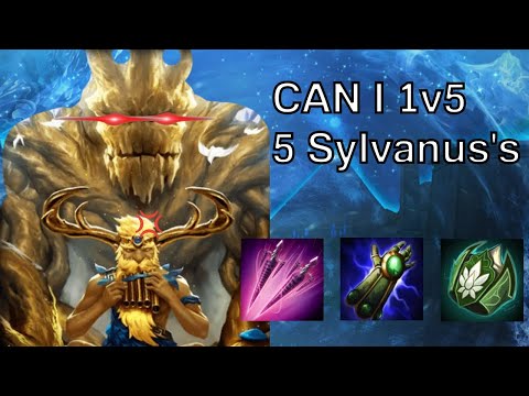 CAN I BEAT 5 SYLVANUS BOTS?!? - Smite 1v5 Bot Challenge