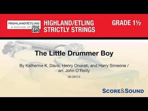 The Little Drummer Boy, arr. John O'Reilly – Score & Sound