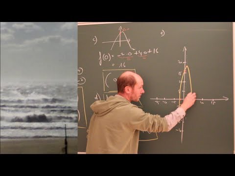 Draw the parabola (vertex, intersections, axis, graph,...) - Quadratic equation
