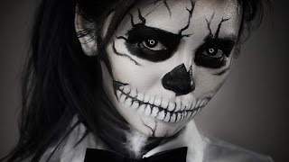 Sugar Skull Makeup 💀 (Black & White)
