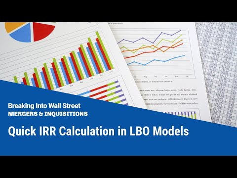 Quick IRR Calculation in LBO Models