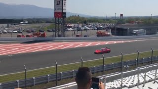 12億円のフェラーリが爆音を響かせ爆走！【モーターファンフェスタ2018】