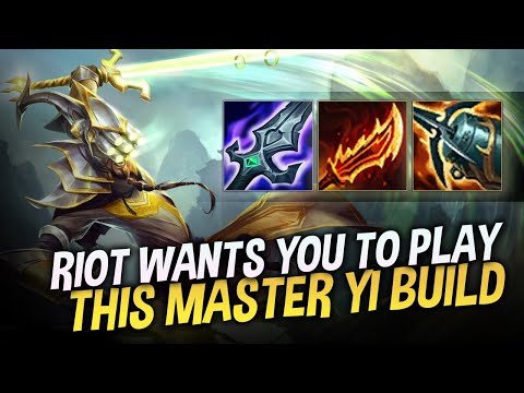 THE MASTER YI BUILD THAT RIOT WANTS YOU TO PLAY...? - COWSEP