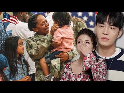 Tearing up Koreans Watch Homecoming of US Soldiers