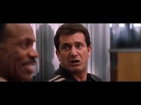 Lethal Weapon 4 1998 Riggs & Murtaugh get promoted to captain scene