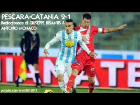 PESCARA-CATANIA 2-1 - Radiocronaca di Giuseppe Bisantis & Antonio Monaco (21/12/2012) Radiouno RAI