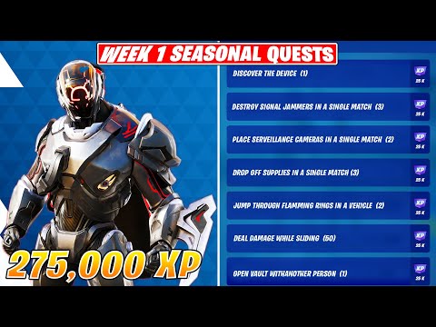 Fortnite Week 1 Seasonal Quests Full Guide! Chapter 3 Season 1