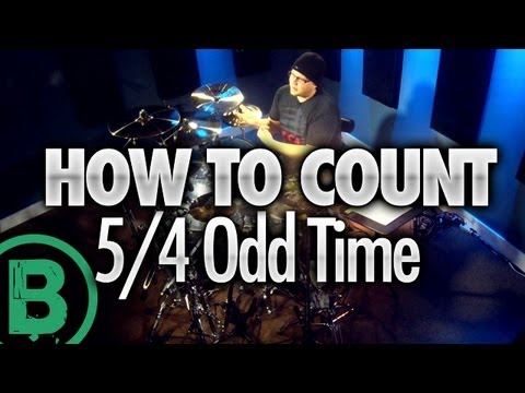 How To Count 5/4 Odd Time Signature - Beginner Drum Lessons