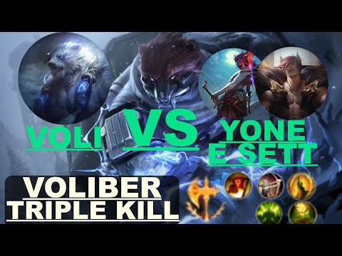 VOLIBEAR VS YONE E SETT ?(TOP)VOLI 21/4/12 QUAD-TRIPLE KILL(levei ks no quadra)