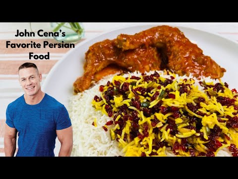 Zereshk Polo Ba Morgh- Easy Persian Barberry Rice with Chicken Recipe - زرشک پلو با مرغ