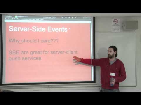 Server-Client communication in HTML5