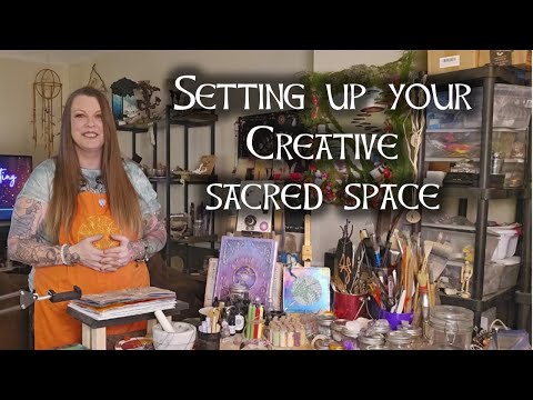 Art Altar Set up, Setting up your Creative sacred space, How to build an Art Altar, #witchcraft