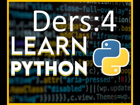Türkçe Python - Tuples - Sets - Dict Yapıları - Metot örnekleri - Sade Anlatım  ve Bol Örnek D: 4