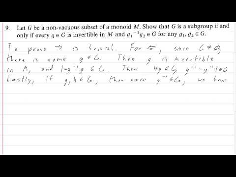 Jacobson Section 1.2 Exercise 9