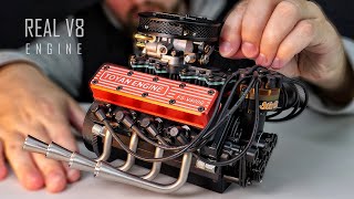 A Man Builds World's Smallest V8 Engine | Assembly and Run a Miniature V8 Engine