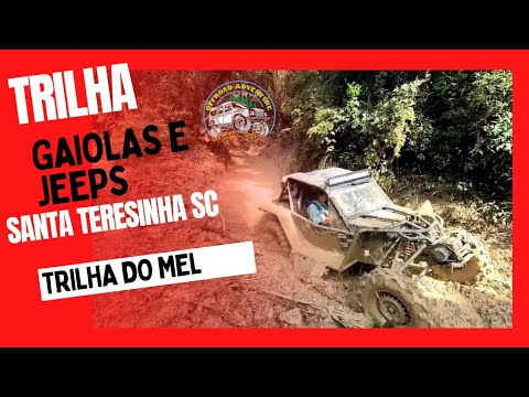 Cage trail...jeep...utv...on the 10th Honey Trail in Santa Terezinha, SC.