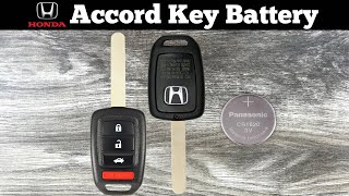 How To Replace Honda Accord Key Fob Battery 2013 - 2017 Change Replacement Remote Fob Key Batteries