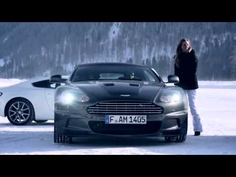 Drift on ice with Aston Martin On Ice 2012.mp4