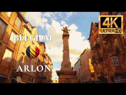 ARLON 🇧🇪 BELGIUM WALKTHROUGH 4K ASMR - Relaxing Urban Sounds & Street Ambience | Walking Tour POV