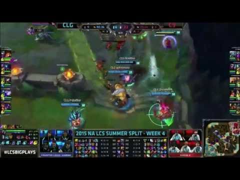 Doublelift Ashe Pentakill - CLG vs C9 Highlight