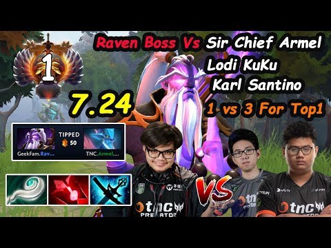 Geekfam Raven [Void Spirit] Conquer Top1 MMR New patch 7.24 vs TNC.Armel Dota 2 pro Gameplay