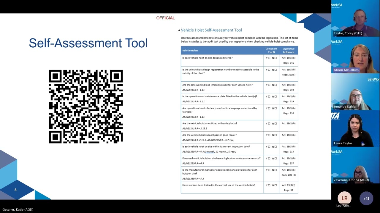SafeWork SA presents: Vehicle hoists in focus - lessons learnt from a recent safety audit campaign