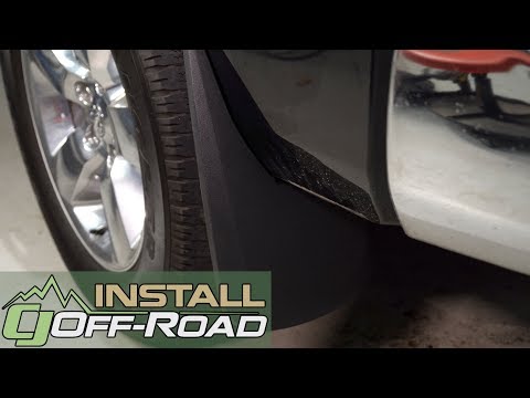 Protecting the RAM's paint: 2009-2018 Dodge Ram 1500 Husky Liners Rear Mud Guards Install