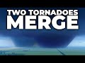 TWO Tornadoes MERGE Twisted Roblox