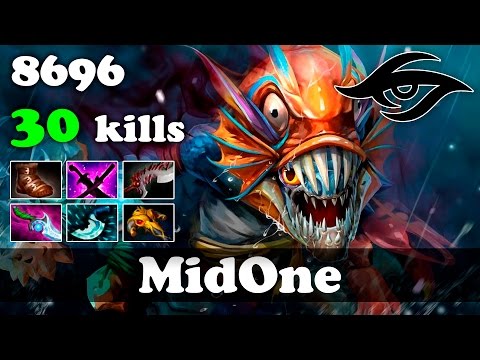 MidOne Slark 30 kills | 8696 MMR Dota 2