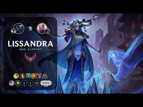 Lissandra Support vs Rakan - NA Grandmaster Patch 14.6