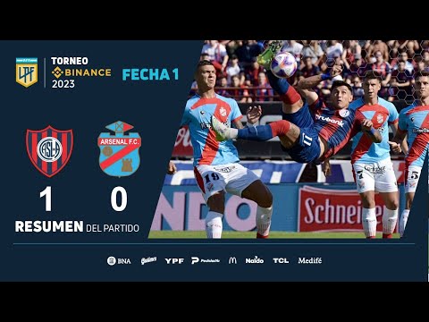 #TorneoBinance | Fecha 1 | resumen de San Lorenzo - Arsenal