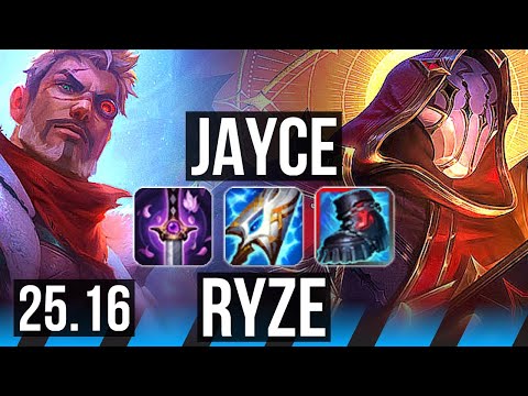 JAYCE vs RYZE (MID) | KR Master | 25.16
