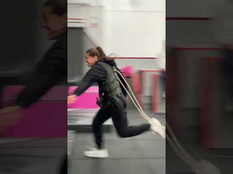 Students are practicing the Deadman stunt during training!