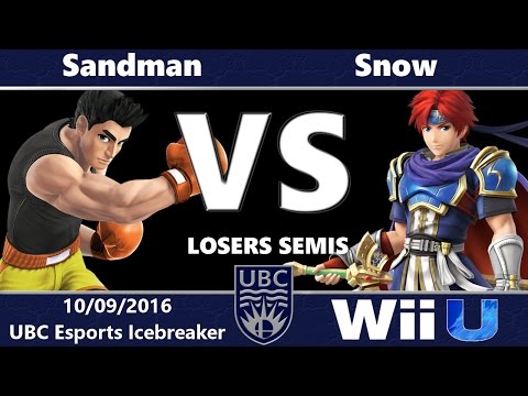 UBC Esports Icebreaker: Losers Semis - Sandman (Little Mac) vs Snow (Roy)