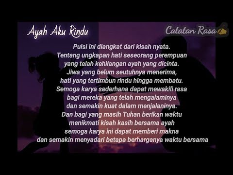 Puisi Ayah (Rindu) - Catatan Rasa