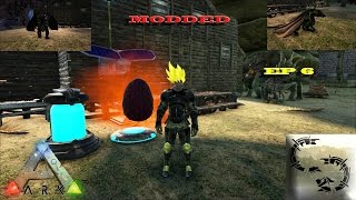 Ark: Center Map Modded: Creative Misfits Ep 6 EGG N POOP COLLECTOR N INCUBATOR & DRAGON BREEDING