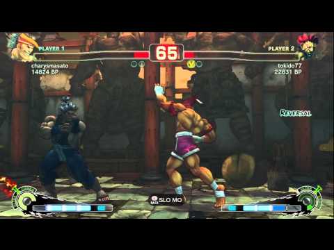 Tokido [Akuma] vs charysmasato [Adon] SSF4 Japanese Online Ranked Matches - TRUE HIGH-DEF