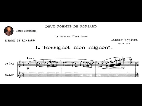 Albert Roussel - 2 Poèmes de Ronsard, Op. 26 (1924)