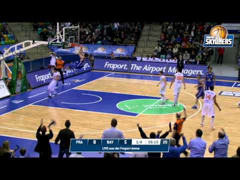 FRAPORT SKYLINERS mit Highlight-Dunking-Doppelpack beim Basketball Heimspiel in Frankfurt