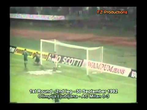 CL-1992/1993 Olimpija Ljubljana - AC Milan 0-3 (30.09.1992)