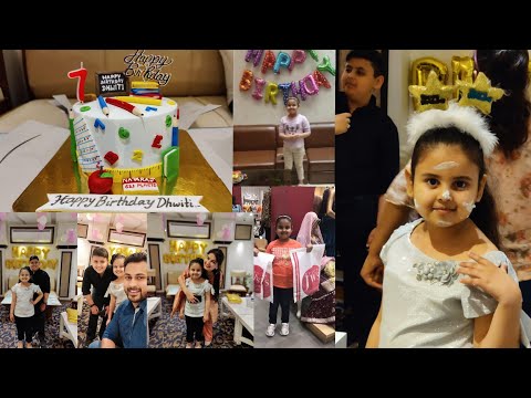 Dhwiti's 7th Birthday Surprise 🎂🎈🎊🎁| Shreyas & Dhwiti Vlogs