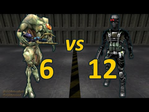 6 Shock Troopers vs 12 Male Black Ops - Half-Life Opposing Force Retro Battles