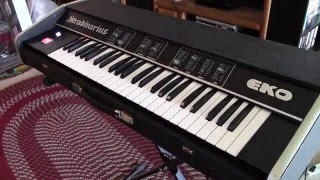 Video thumbnail for EKO Stradivarius RARE Vintage Italian Analog String Synthesizer Solina Eminent by keyboard resource