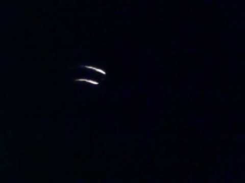 nighttime fireworks from a glider