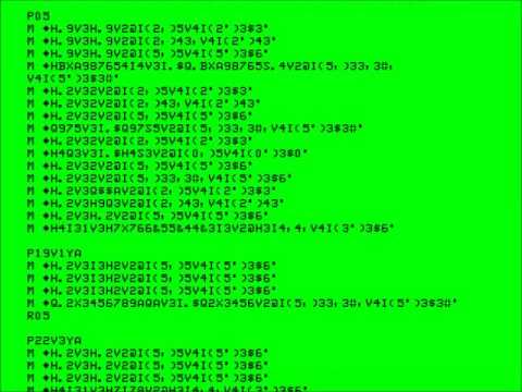 Doctor Who Theme Color Computer 1982 TRS 80 Orchestra 90CC. "Stereo Chiptune"