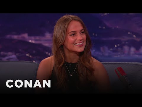 Alicia Vikander Schools Conan About Sweden | CONAN on TBS