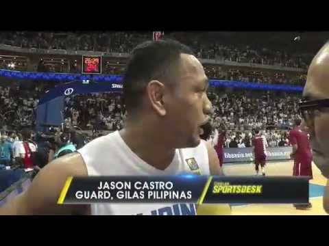 Jayson Castro-William after winning against Korea in FIBA Asia 2013
