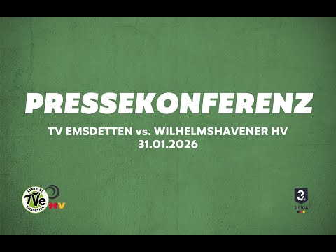 Full live stream: Press conference TV Emsdetten - Wilhelmshaven HV